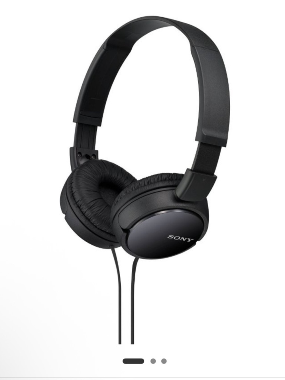 Sony ZX Series Wired On Ear Headphones - Black (MDR-ZX110)